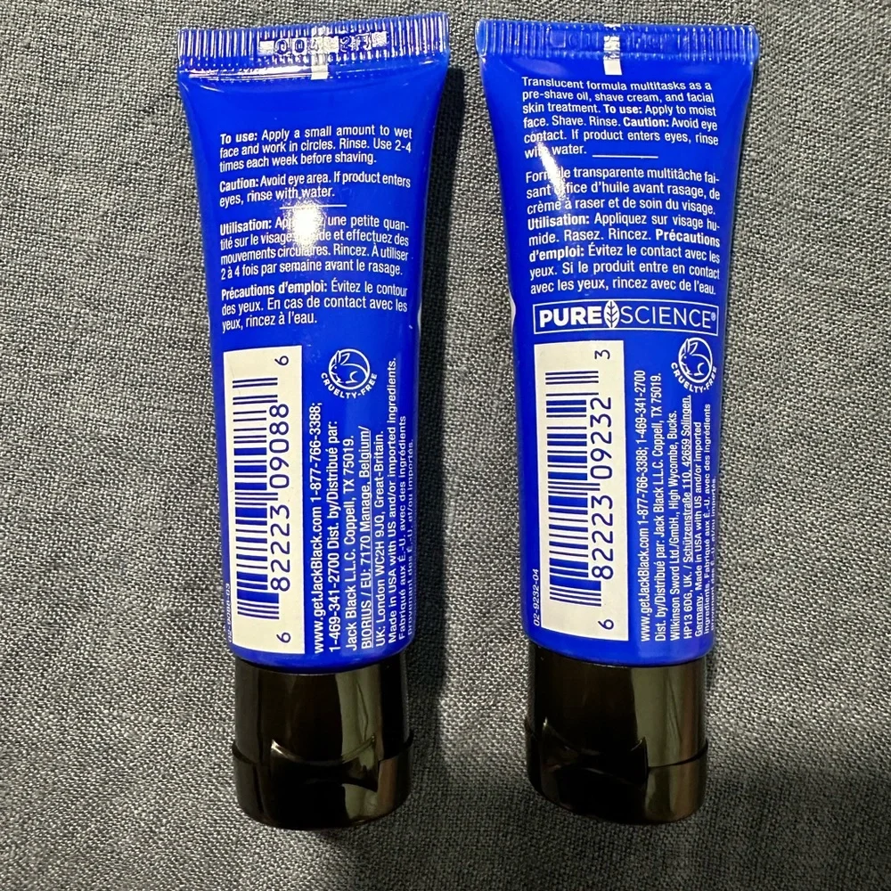 Jack Black Face‎ Buff Energizing Scrub and Beard Lube Travel bundle! Both .5 oz